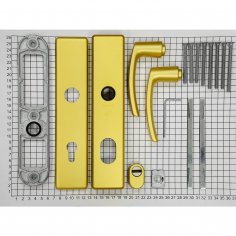 Гарнитур бронированный ABUS BLZS 85/8, F3                    матовая латунь