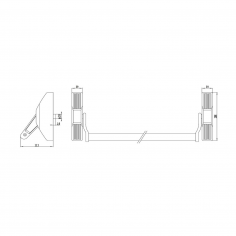 Механизм системы "антипаника"  DOORLOCK V PD700MA/FR серия Variant, черный