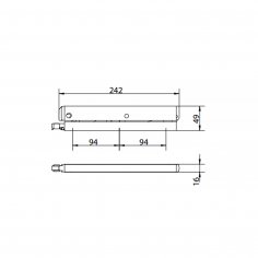 Ножницы GEZE OL 90N SCHERE (Коричневый)