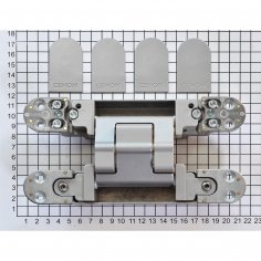 Петля скрытая универсальная CEMOM ESTETIC 130+8 3D 8060 матовый хром