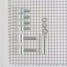 Дверная петля CEMOM DL EBP 705-0/22AX45AX22A 8005 штыревая, оцинкованная