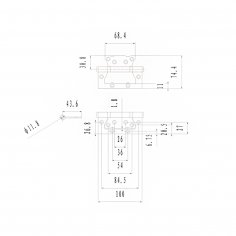 Дверная петля ФЗ E-2BB-100 AB карточная, антик бронза
