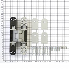 Дверная петля SIMONSWERK Tectus TE 340 3D F1 скрытая, полиэфирное покрытие под матовый хром