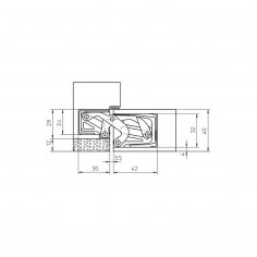 Дверная петля SIMONSWERK Tectus TE 311 3D FVZ 40 F1 скрытая, полиэфирное покрытие под матовый хром