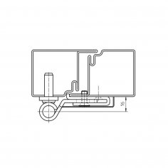 Дверная петля SIMONSWERK Variant Multi 2D VN 5046 штыревая,  оцинкованная