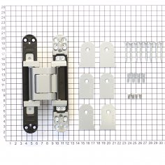 Дверная петля SIMONSWERK Tectus TE 541 3D FVZ F1 скрытая,  полиэфирное покрытие под матовый хром