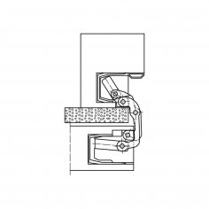 Дверная петля SIMONSWERK Tectus TE 541 3D FVZ F1 скрытая,  полиэфирное покрытие под матовый хром