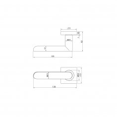 Ручка дверная DOORLOCK Libra M008, полированная латунь