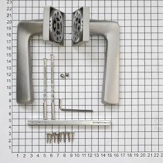 Ручка дверная DOORLOCK Stern Z17S, матовый никель