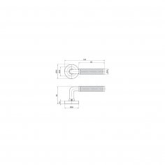 Ручка дверная DOORLOCK Oxford M046, темная бронза