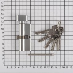 Цилиндровый механизм ABUS KD6 N, никелированный, Z35ХK35мм, 5 ключей