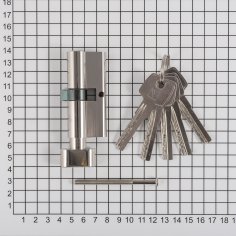 Цилиндровый механизм DOORLOCK V K2300Z N серия Variant, никелированный, 35x35мм, 5 ключей