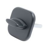 Поворотник БУЛАТ НДФ 04.02 ФОРТЕ матовый черный, квадрат 8х8х70 мм