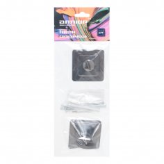 Сантехническая завертка к ручкам АЛЛЮР АРТ BK-S1 BT/BT(411414) черн.титан/черн.титан