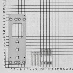 Плата монтажная DOORLOCK V GZ20 AL серебристая