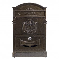 Ящик почтовый АЛЛЮР №4010 бронза БЕЗ КОРОБКИ