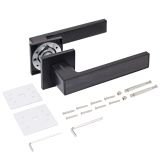 АЛЛЮР АРТ "ЛАНА" BL/BL +L7050S BL+BK-S2 BL(86150/S7050) матовый черный Компл ручка и защ с фикс