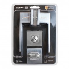 АЛЛЮР АРТ "РИНГО" SC+L7050S SC+BK-S2 SC (8390/S7050) матовый хром Комплект ручка и защ с фикс