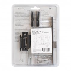 АЛЛЮР АРТ "ЛАНА" BL/W+L7050S BL+BK-S2 BL(861511/S7050) мат. черн./бел. Компл ручка и защ с фикс