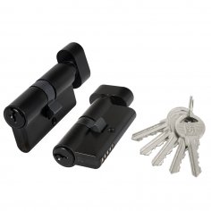 Цилиндровый механизм (100 ZM/60) 1000ZMKnob60(25+10+25) BL черный 5Key с вертушкой