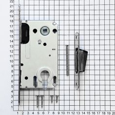 Замок дверной магнитный  Doorlock DL441M/С/50/85/18/SN, цилиндровый, матовый никель