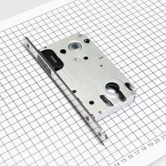 Замок дверной магнитный  Doorlock DL441M/С/50/85/18/SN, цилиндровый, матовый никель