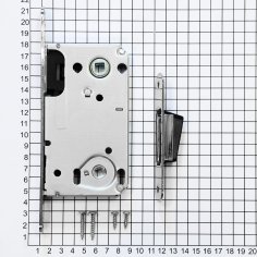 Замок дверной магнитный Doorlock DL442M/WC/50/90/18/SN, межкомнатный, матовый никель