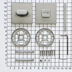 Поворотная кнопка DOORLOCK TK06/S/WC Slim SC, матовый хром