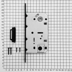 Замок дверной магнитный Doorlock DL452M/WC/50/96/18/Black, межкомнатный, черный