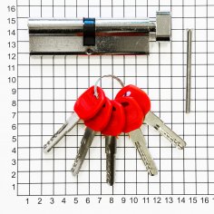 Цилиндровый механизм DOORLOCK V K2300Z N серия Variant, никелированный, 50x50мм, 5 ключей