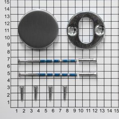 Розетка глухая DOORLOCK R55 UG Rt (нержавеющая сталь), 1 шт.