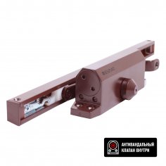 БУЛАТ Доводчик дверной ARCTIC ДД 502/4 AH-С (40-90кг) коричневый со скольз.тягой, морозостойкий