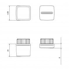 Ручка поворотная BK6.K.EL.Q27 CP-8 хром