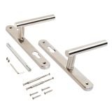 БУЛАТ РФ 85.30.10НС INOX 304 нержавеющая сталь д/узкопроф.замков Ручка на планке