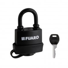 Замок навесной PL-WEATHER-3660 LS 3key BLACK удл. дужка, англ. /блистер