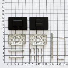 Поворотная кнопка DOORLOCK TK06/P/WC  Phantom Black, черная