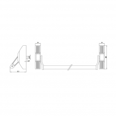 Механизм системы "антипаника"  DOORLOCK V PD700MA/FR серия Variant, серебристый