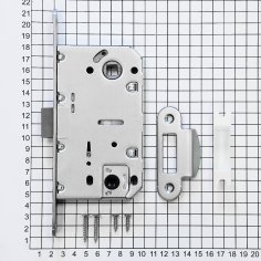 Замок дверной Doorlock V 432/WC/50/96/18/SN, межкомнатный, матовый никель