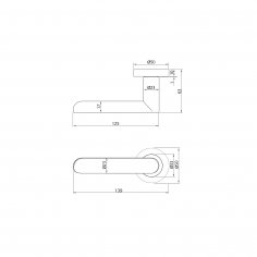 Ручка дверная DOORLOCK Libra M008, полированный хром