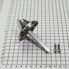 Поворотная кнопка DOORLOCK TK07 8*8мм, 65 мм, матовый никель