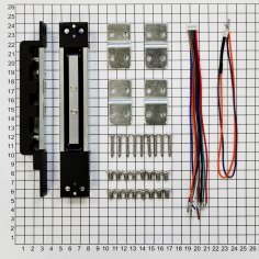 Замок электромагнитный сдвиговый DOORLOCK EMS-120, DC12/24В, усилие удержания 1200кгс