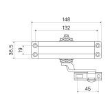 БУЛАТ Доводчик дверной ULTIMATE (УЛЬТИМЕЙТ) ДД-60 A-B (25-80 кг) черный, морозостойкий