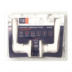 Ручка защелка DK610/BL WH-PS (без фик.) белый