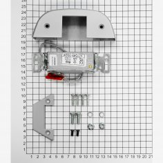 Защелка дверная электромеханическая для накладной антипаники DOORLOCK PD900, серебристая