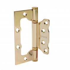 Петля карточная без врезки DOORLOCK H100/76/2BB PB полированная латунь, 100х76х2,5мм, 2 подшипника