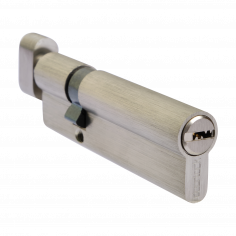 Цилиндровый механизм DOORLOCK V K2300AB N серия Variant, никелированный, 70x30мм, 5 перф.ключей