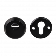Броненакладка на цилиндровый механизм DOORLOCK DEF5512, декоративная, чёрная