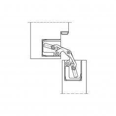 Дверная петля SIMONSWERK Tectus TE 340 3D скрытая, Matte Black RAL9005 SW 107 черная