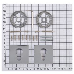 Ключевина под цилиндр DOORLOCK ES02/S/С Slim CP, полированный хром