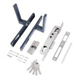 СТАНДАРТ 8520.01.7016 серый антрацит, ключ-ключ  Замок врезной с/руч